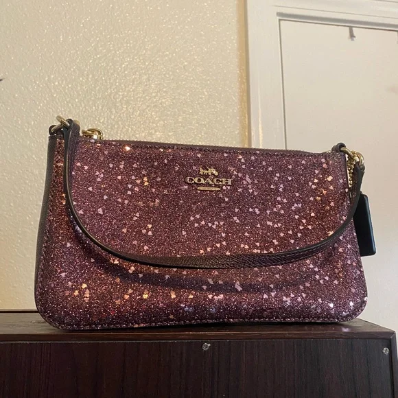 Limited Edition Coach Sparkling Purple Clutch - Picture 3 of 8